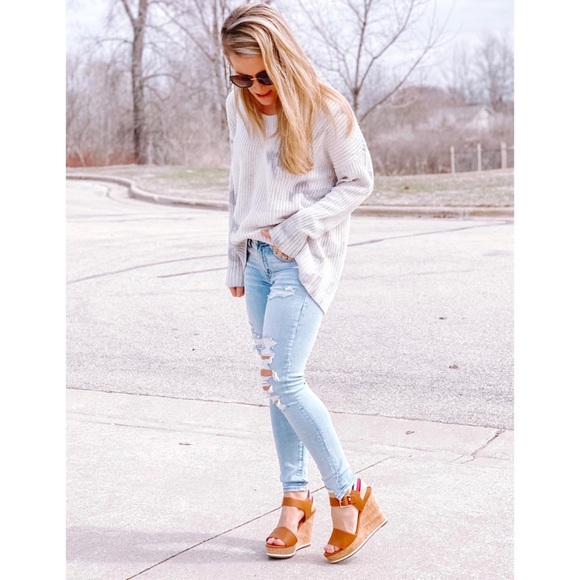 NEW [Aerie] Open Knit Oversized Tie Dye Sweater - Picture 9 of 14